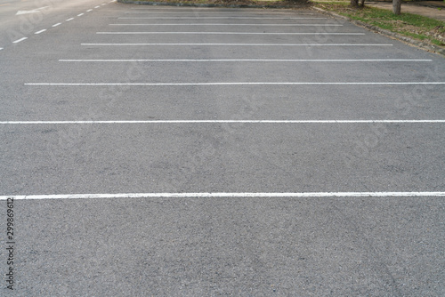 Lines parking on asphalt background