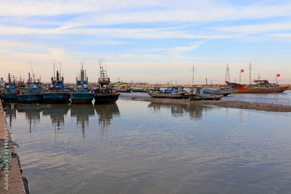 fishing boats docked