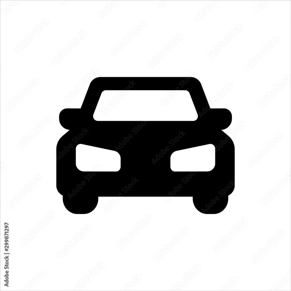 Vector car icon. black symbol with trendy flat style icon for web site design, logo, app, UI isolated on white background Vector car icon. black symbol with trendy flat style icon for web site design, logo, app, UI isolated on white background