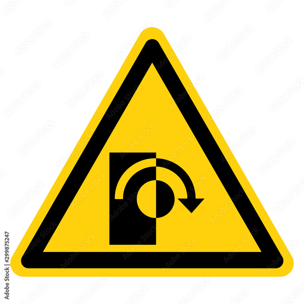 Start Turn to Open Symbol Sign, Vector Illustration, Isolate On White Background Label. EPS10