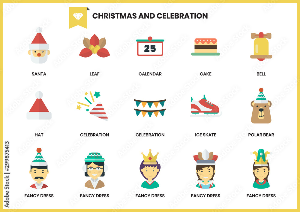 Christmas icons set for business Christmas icons set for business