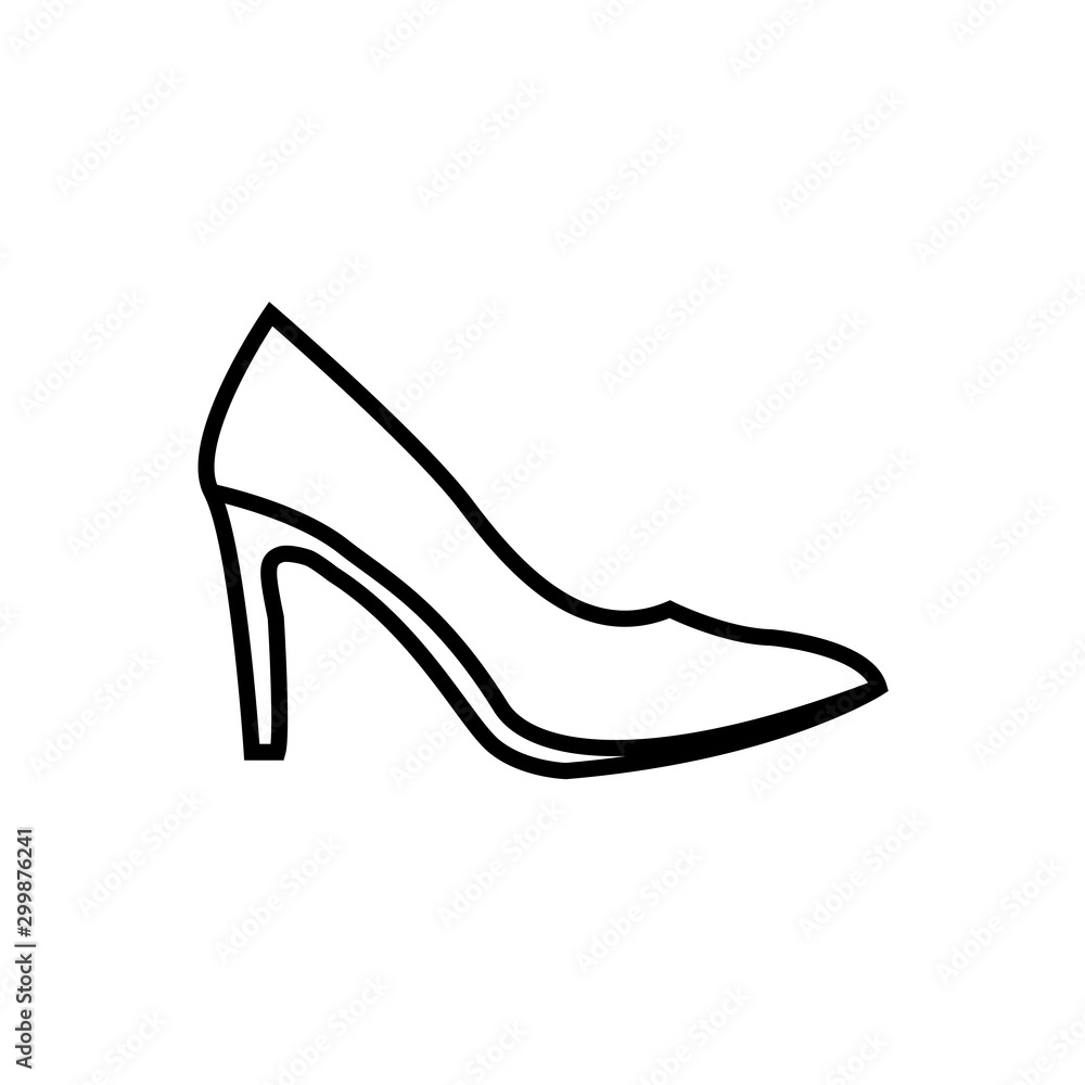 high heels women shoes icon vector illutration design eps - 10 high heels women shoes icon vector illutration design eps - 10