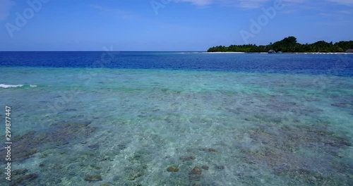 turquoise water and beaches in Thailand. preserved flora i founa and underwater life photo