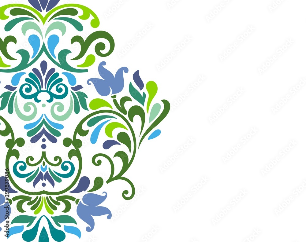 wedding card design, paisley floral pattern , India wedding card design, paisley floral pattern , India