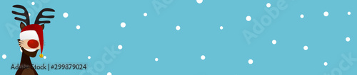 Rentier Winter Weihnachten Banner