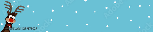 Rentier Winter Weihnachten Banner