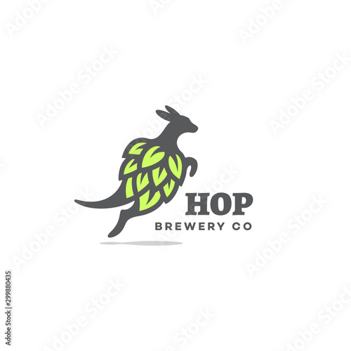 Kangaroo hop logo