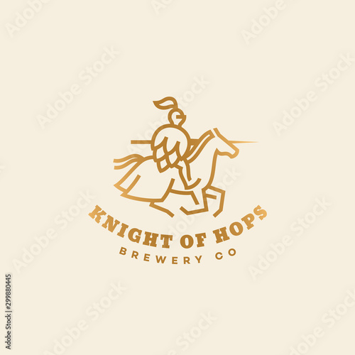 Knight of hops logo