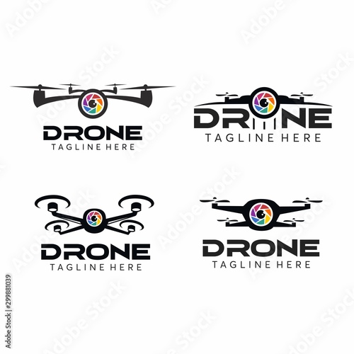 Drone Logo vector Set