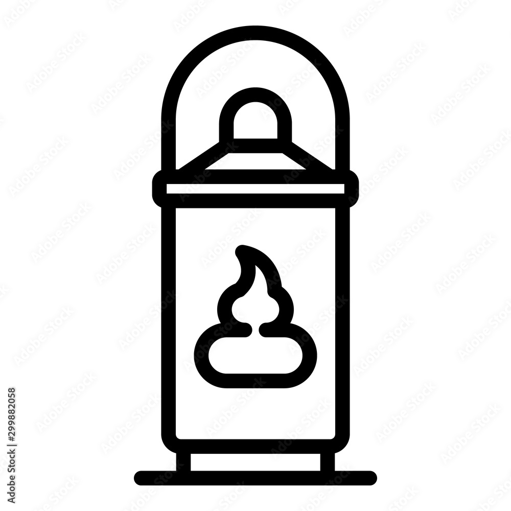 Shaving foam icon. Outline shaving foam vector icon for web design isolated on white background Shaving foam icon. Outline shaving foam vector icon for web design isolated on white background