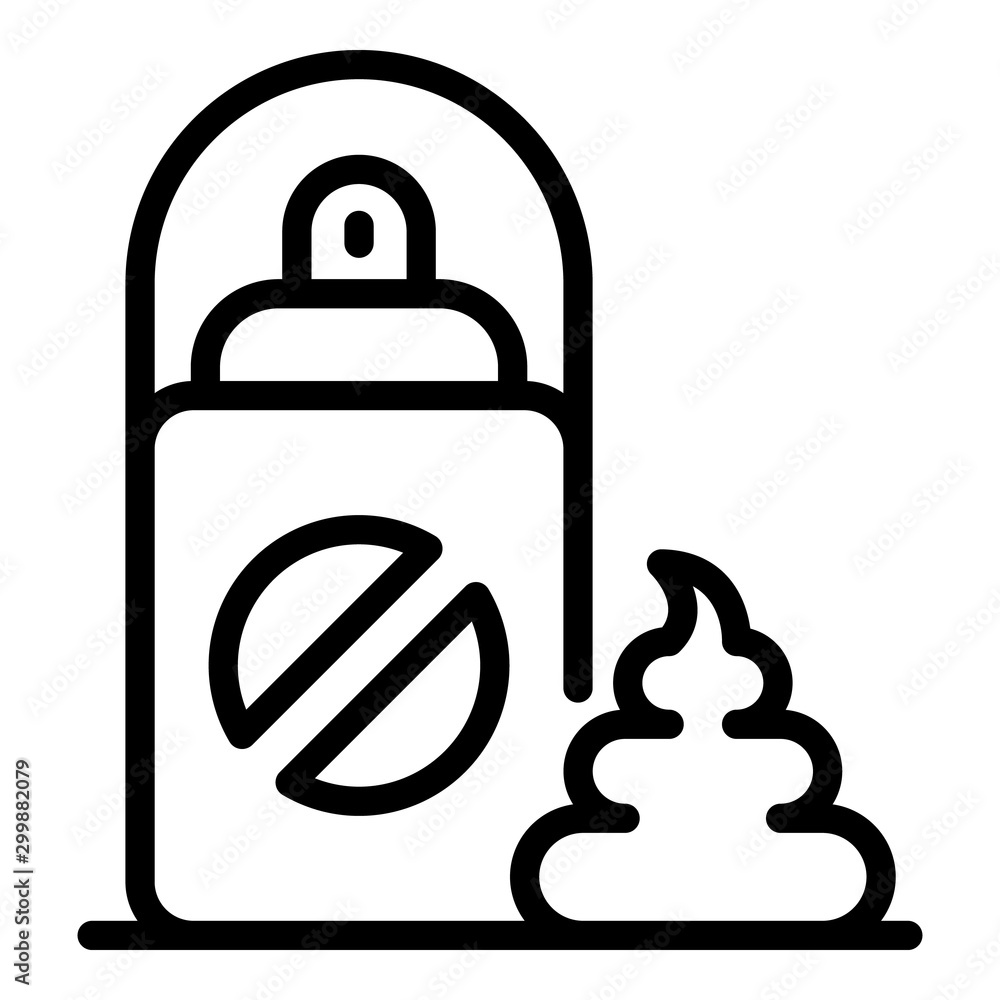 Man shaving foam icon. Outline man shaving foam vector icon for web design isolated on white background Man shaving foam icon. Outline man shaving foam vector icon for web design isolated on white background