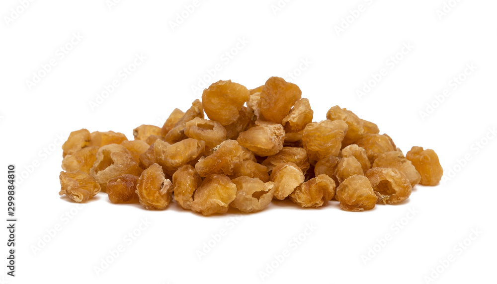 dried longan fruit making isolated on white background dried longan fruit making isolated on white background