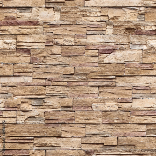 Obraz na plátne Seamless texture of random rubble masonry. Esslingen. Germany.