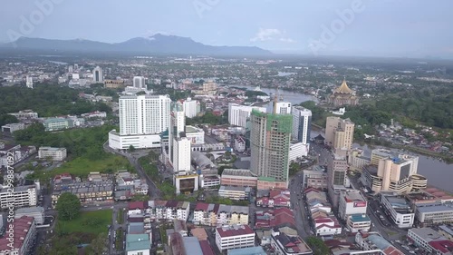 Kuching, Sarawak / Malaysia - October 16 2019: The buildings, landmarks and scenery of the Kuching city, capital of Sarawak, Borneo island photo