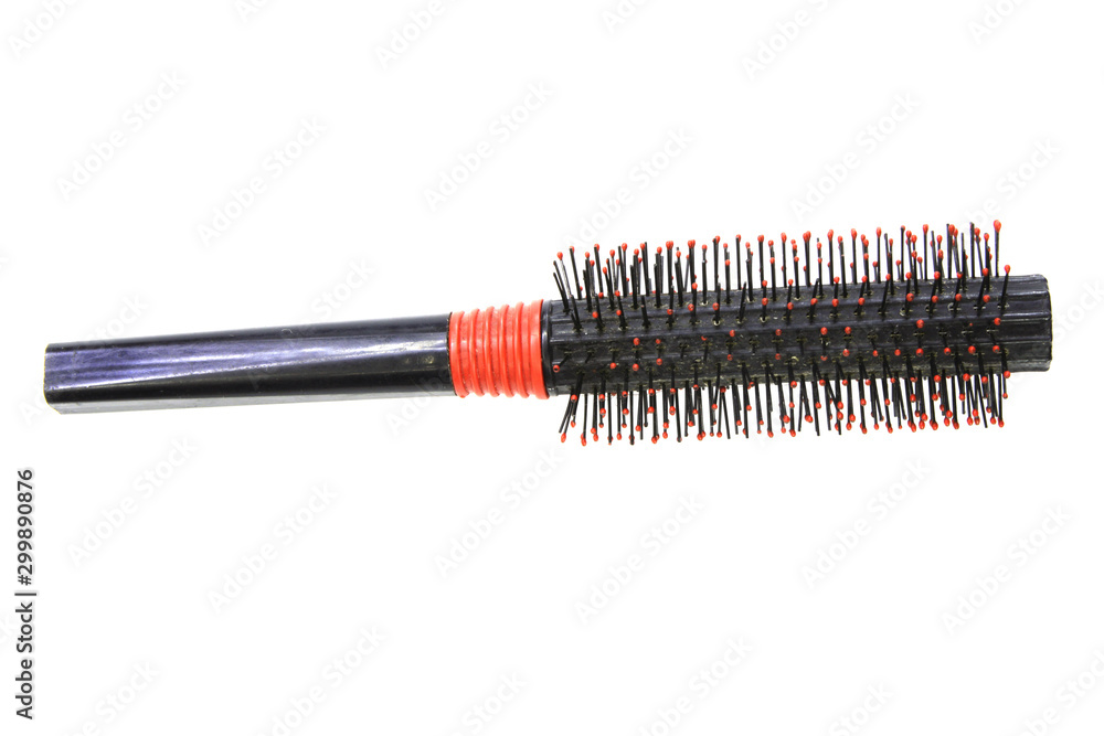 Used massage brush black and red