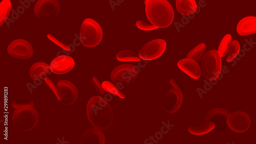 Blood cells close up.
