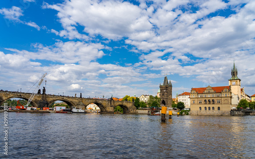 Charles Bridge Prague in Czech Republic.