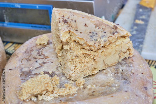 Casu Marzu, traditional sardinian cheese with worms