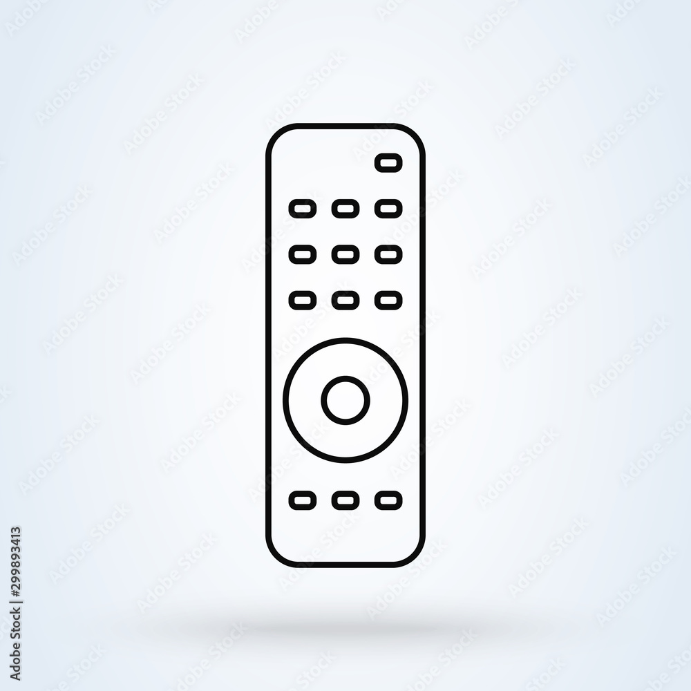remote control line. Simple vector modern icon design illustration. remote control line. Simple vector modern icon design illustration.