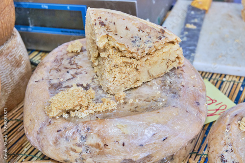 Casu Marzu, traditional sardinian cheese with worms