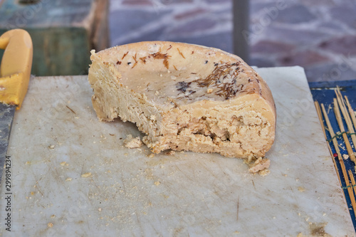 Casu Marzu, traditional sardinian cheese with worms
