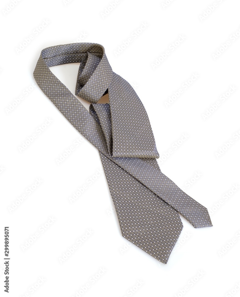 Silk man's tie isolated on white background Silk man's tie isolated on white background