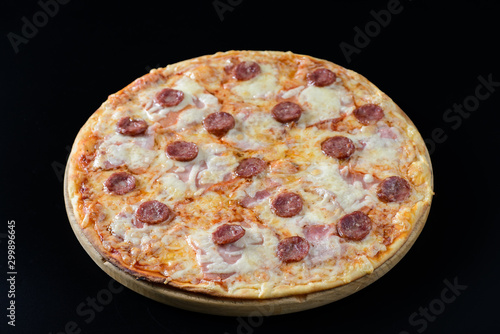 Meat and sausage pizza