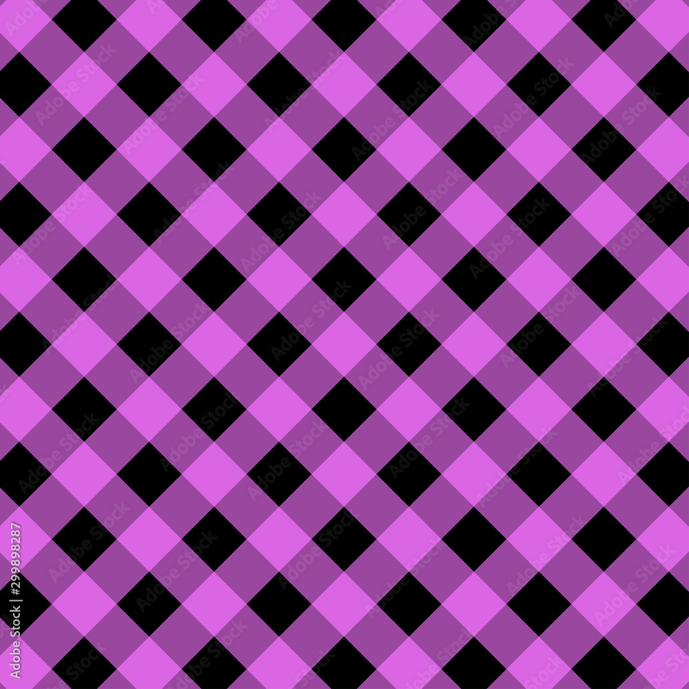 Purple and Black Gingham pattern.