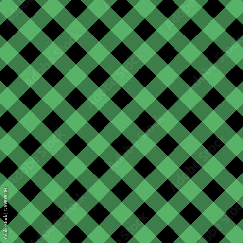 Wallpaper Mural Green and Black Gingham pattern. Torontodigital.ca