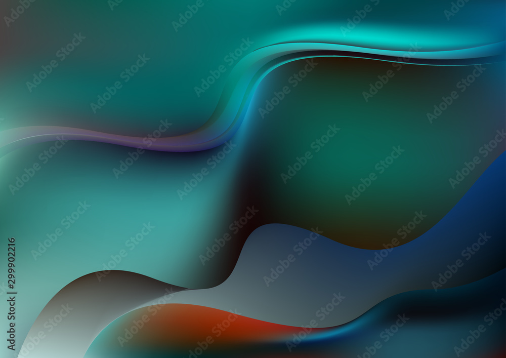 Obraz premium Creative digital waves background vector design
