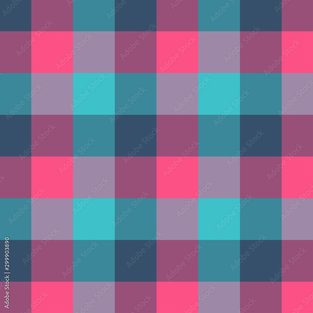 Gingham cyan and red pattern. Gingham cyan and red pattern.