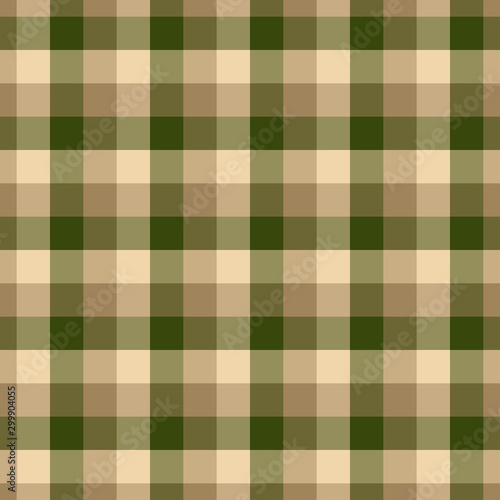 Gingham green pattern. Texture for plaid, tablecloths, clothes, shirts,dresses,paper,bedding,blankets,quilts and other textile products. Vector Illustration EPS 10
