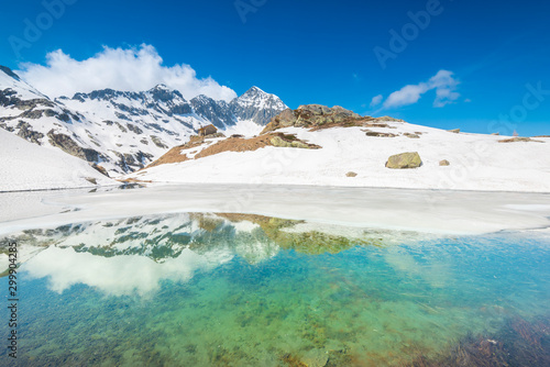 Lago della Balma, Fontainemore, Mont Mars Natural reserve, Lys Valley, Aosta Valley, Italian alps, Italy photo