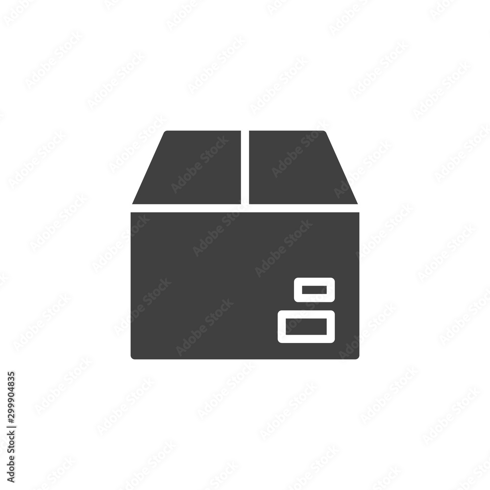 Delivery box package vector icon. filled flat sign for mobile concept and web design. Archive box glyph icon. Symbol, logo illustration. Vector graphics Delivery box package vector icon. filled flat sign for mobile concept and web design. Archive box glyph icon. Symbol, logo illustration. Vector graphics