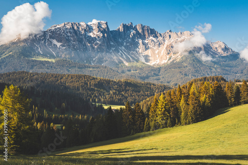 The Latemar group, Dolomites, Bolzano, italian Alps, South Tyrol, Italy photo