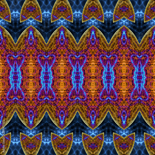 abstract colorful fractal symmetric pattern