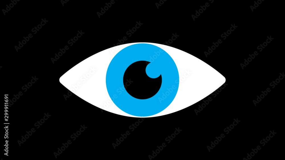 eye icon on glitch old screen display animation. Retro, colorful video footage, 4K eye icon on glitch old screen display animation. Retro, colorful video footage, 4K