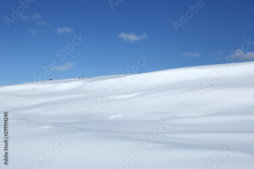 Snow dunes in Northern Finland