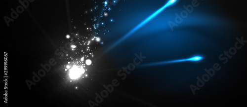 Colorful pyrotechnics show. Sky clouds. Black background. Festival celebration. Abstract fireworks dark sky night.
