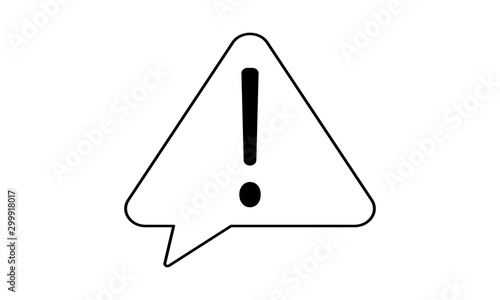 Warning icon for alerts and attention notices