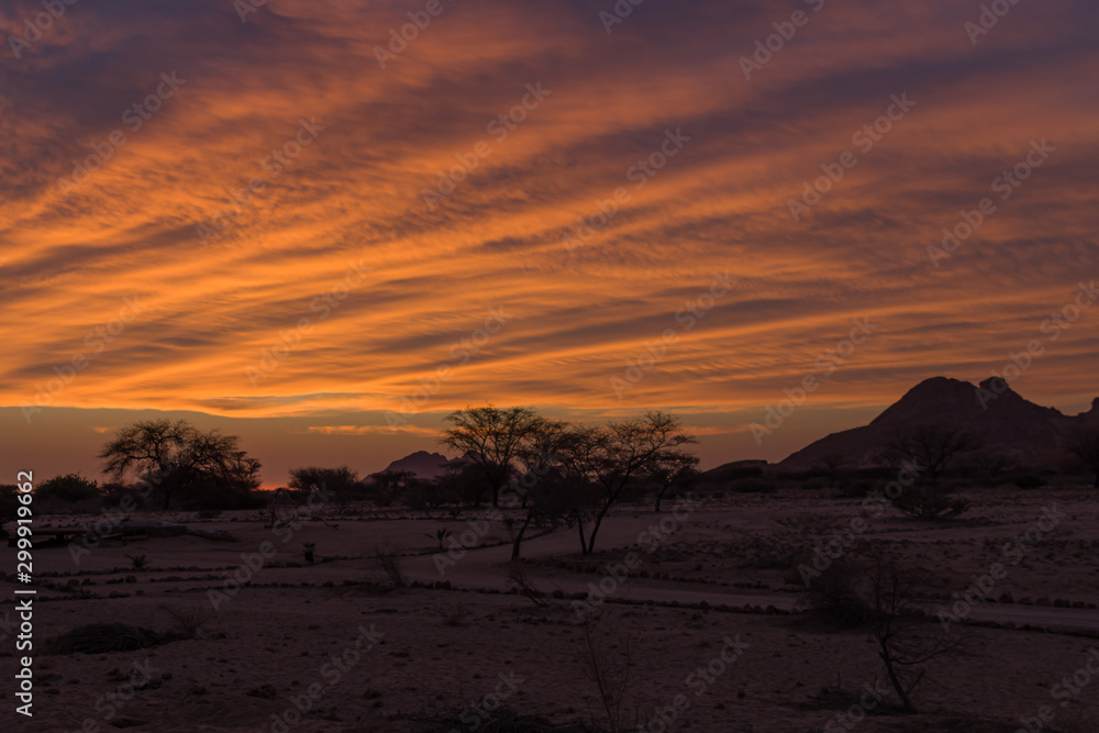 Naklejka premium Sonnenuntergang Namibia