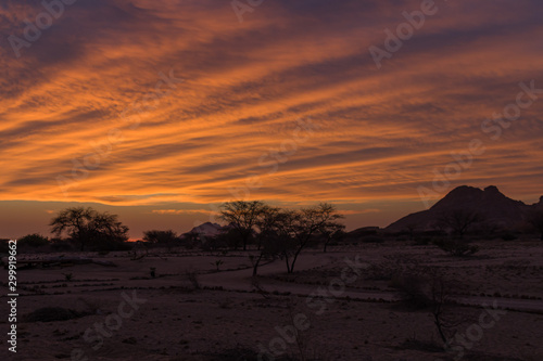 Sonnenuntergang Namibia