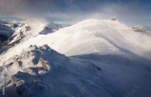 WInter landscape of Tatra Mountains in Poland Zakopane snow ski season © PawelUchorczak