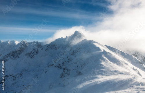 WInter landscape of Tatra Mountains in Poland Zakopane snow ski season © PawelUchorczak