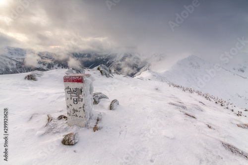 WInter landscape of Tatra Mountains in Poland Zakopane snow ski season