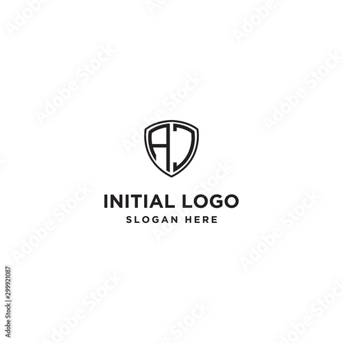 logo design inspiration for companies from the initial letters of the AC shield logo icon. -Vector