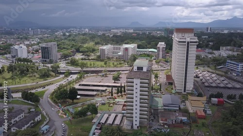 Kuching, Sarawak / Malaysia - October 16 2019: The buildings, landmarks and scenery of the Kuching city, capital of Sarawak, Borneo island photo