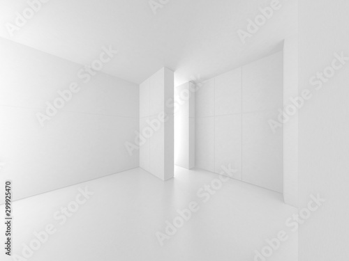 Futuristic White Architecture Design Background