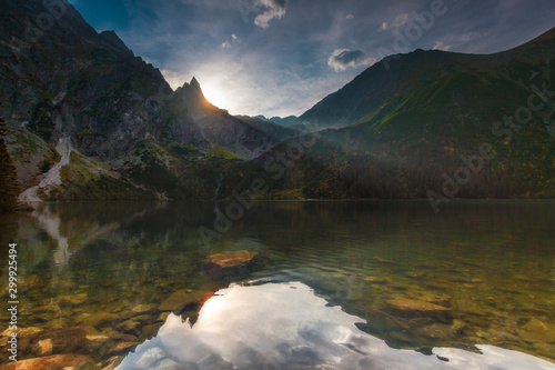 Tatra Mountains in Poland Morskie Oko Rysy Zakopane landscape photography in golden hour