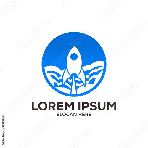 Rocket logo Design, Rocket Logo Vector Template